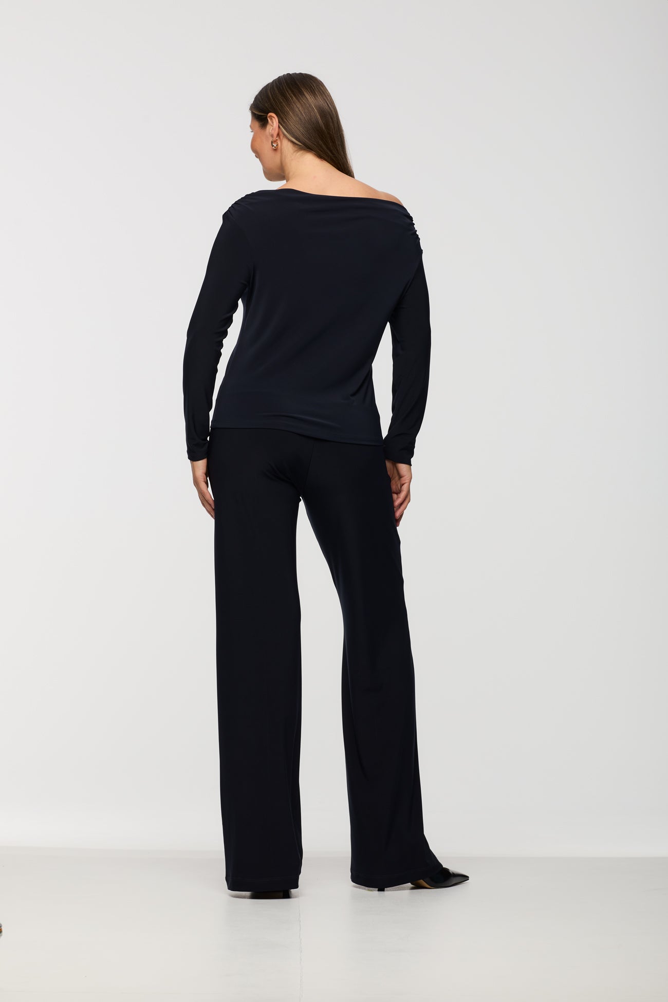 Long Sleeve On/Off Shoulder Top